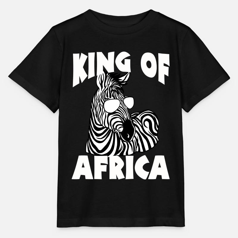 Zebra Tshirt in Afrika Pferd Safari - Stanley/Stella Kinder T-Shirt MINI CREATOR  - Schwarz