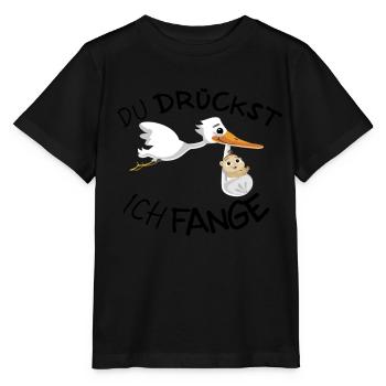 Hebamme Dankeschön Geschenk - Stanley/Stella Kinder T-Shirt MINI CREATOR  - Schwarz - Vorne - Mikhail (115cm)