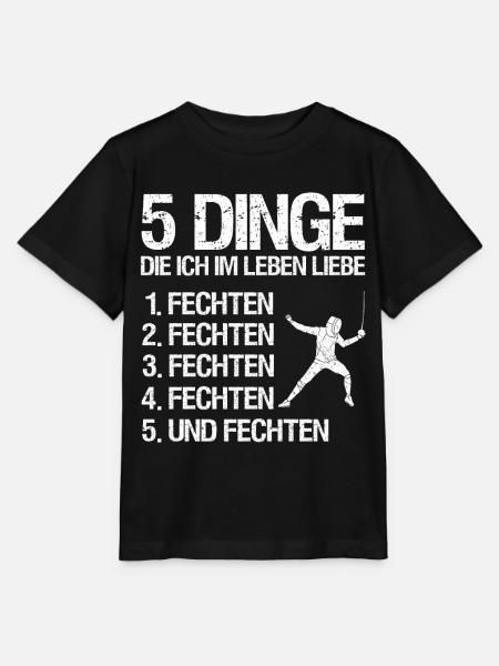 Fechten Degen Fechtduell Geschenkidee - Stanley/Stella Kinder T-Shirt MINI CREATOR - Schwarz