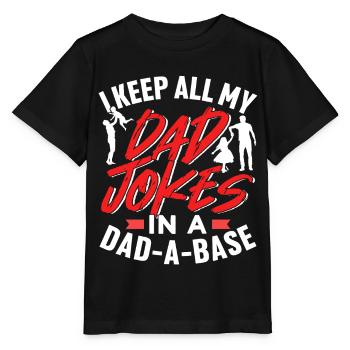 Speichere Alle Meine Dad Jokes In Einer Datenbank - Stanley/Stella Kinder T-Shirt MINI CREATOR  - Schwarz - Vorne - Mikhail (115cm)