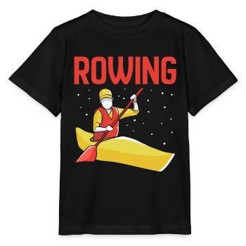 Aviron Aviron Aviron Aviron Bateau Aviron - T-shirt bio MINI CREATOR Stanley/Stella Enfant - noir - Devant - Mikhail (115cm)