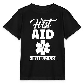 Instructor for First Aid Teacher Course Trainer - Stanley/Stella MINI CREATOR Kids’ T-Shirt - black - Front - Mikhail (115cm)