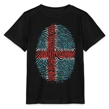 Iceland Icelandic Fingerprint - Stanley/Stella MINI CREATOR Kids’ T-Shirt - black - Front - Mikhail (115cm)