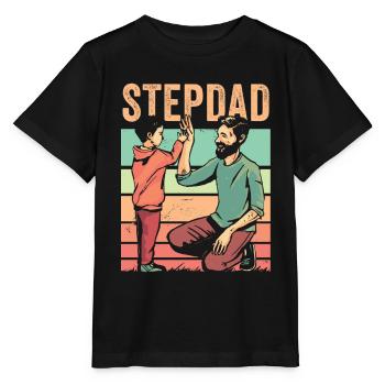 Beau-père Beau-père Beau-père Fête des pères - T-shirt bio MINI CREATOR Stanley/Stella Enfant - noir - Devant - Mikhail (115cm)