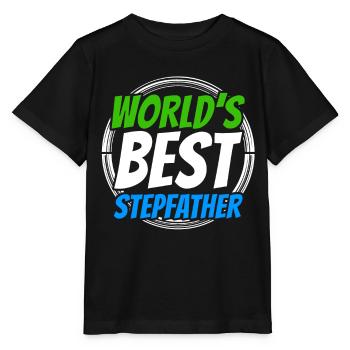 Le meilleur beau-père du monde Beau-père Beau-père Beau-père - T-shirt bio MINI CREATOR Stanley/Stella Enfant - noir - Devant - Mikhail (115cm)