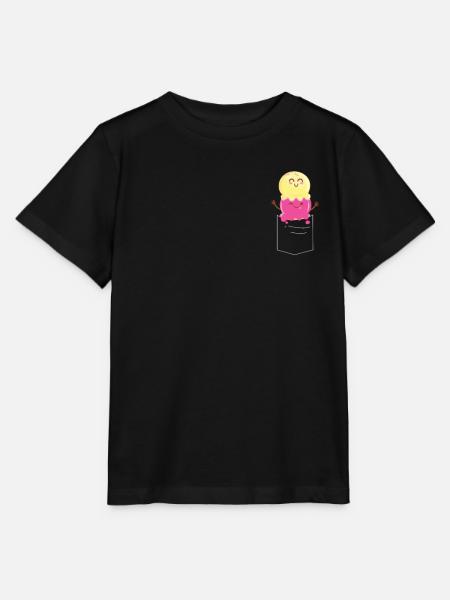 Ice Cream Pocket Cone - Stanley/Stella Kinder T-Shirt MINI CREATOR  - Schwarz