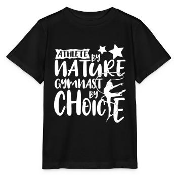 Athlète par nature Gymnaste par choix Drôle Acrobate - T-shirt bio MINI CREATOR Stanley/Stella Enfant - noir - Devant - Mikhail (115cm)
