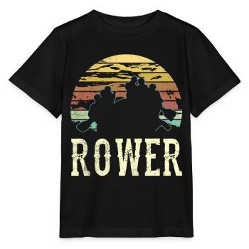 Aviron Aviron Aviron Bateau Aviron - T-shirt bio MINI CREATOR Stanley/Stella Enfant - noir - Devant - Mikhail (115cm)