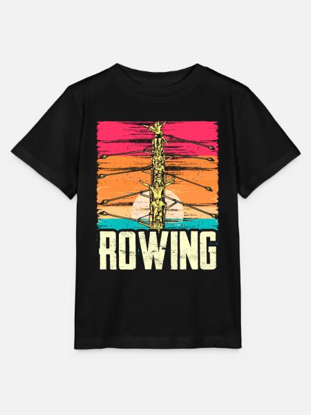 Rudern Ruder Ruderboot Rudersport Ruderer - Stanley/Stella Kinder T-Shirt MINI CREATOR - Schwarz