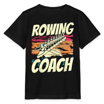 Rowing trainer Rowing Rowing Rowing Rowing Boat - Stanley/Stella MINI CREATOR Kids’ T-Shirt - black - Front - Mikhail (115cm)