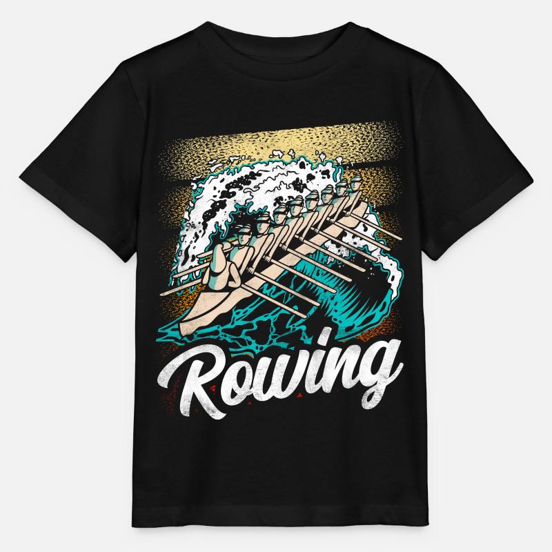 Aviron Aviron Aviron Bateau Aviron - T-shirt bio MINI CREATOR Stanley/Stella Enfant - noir