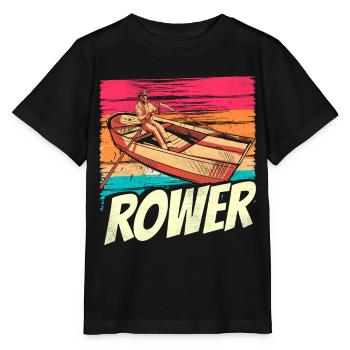 Aviron Aviron Bateau Aviron Aviron Aviron - T-shirt bio MINI CREATOR Stanley/Stella Enfant - noir - Devant - Mikhail (115cm)