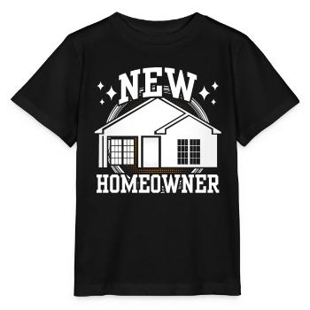 Nouveau propriétaire Propriétaire Maison de propriétaire - T-shirt bio MINI CREATOR Stanley/Stella Enfant - noir - Devant - Mikhail (115cm)