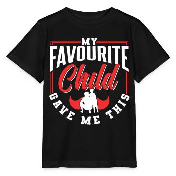 My favorite kid gave me the dad - Stanley/Stella MINI CREATOR Kids’ T-Shirt - black - Front - Mikhail (115cm)