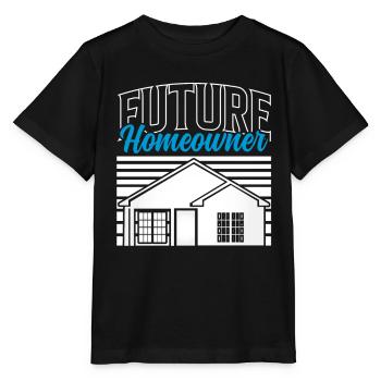 Futur propriétaire propriétaire propriétaire - T-shirt bio MINI CREATOR Stanley/Stella Enfant - noir - Devant - Mikhail (115cm)