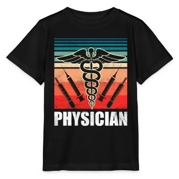 Profession de médecin Médecin Médecin - T-shirt bio MINI CREATOR Stanley/Stella Enfant - noir - Devant - Mikhail (115cm)