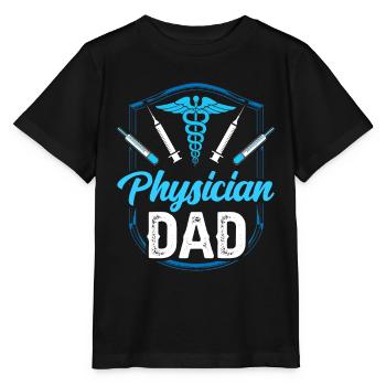 Docteur Père Médecine Médecin Profession Médecin - T-shirt bio MINI CREATOR Stanley/Stella Enfant - noir - Devant - Mikhail (115cm)