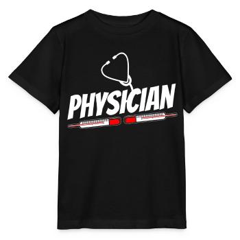 Profession de médecin Médecin Médecin Médecine - T-shirt bio MINI CREATOR Stanley/Stella Enfant - noir - Devant - Mikhail (115cm)