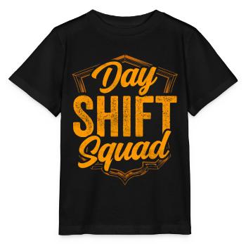Équipe De jour Quart de jour Quart de jour Dictons de quart de jour - T-shirt bio MINI CREATOR Stanley/Stella Enfant - noir - Devant - Mikhail (115cm)
