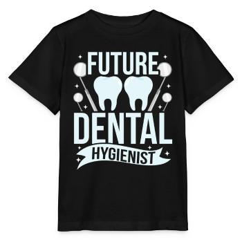 Future Dental Hygienist Dental Hygiene Team - Stanley/Stella MINI CREATOR Kids’ T-Shirt - black - Front - Mikhail (115cm)