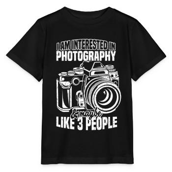 Interested in photography and maybe 3 - Stanley/Stella MINI CREATOR Kids’ T-Shirt - black - Front - Mikhail (115cm)