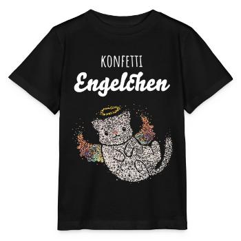 Konfetti Engelchen Karneval Köln Fasching Konfetti - Stanley/Stella Kinder T-Shirt MINI CREATOR  - Schwarz - Vorne - Mikhail (115cm)