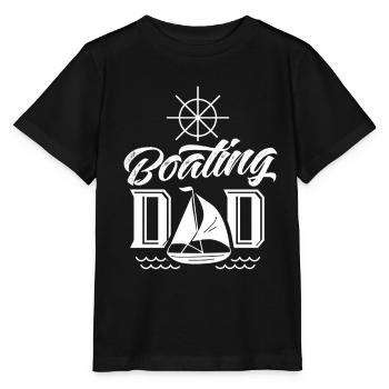 Boating Father Yacht Boating Boat Boat - Stanley/Stella MINI CREATOR Kids’ T-Shirt - black - Front - Mikhail (115cm)