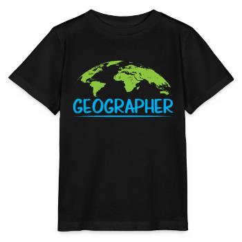 Géographie Géographie Profession Étudiant en géographie - T-shirt bio MINI CREATOR Stanley/Stella Enfant - noir - Devant - Mikhail (115cm)