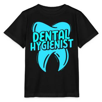 Hygiénistes dentaires Dentiste Équipe d’hygiène dentaire - T-shirt bio MINI CREATOR Stanley/Stella Enfant - noir - Devant - Mikhail (115cm)