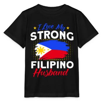 Philippines Drapeau philippin - T-shirt bio MINI CREATOR Stanley/Stella Enfant - noir - Devant - Mikhail (115cm)
