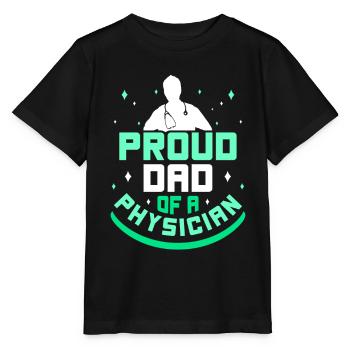 Fier père d’un médecin médecin médecin - T-shirt bio MINI CREATOR Stanley/Stella Enfant - noir - Devant - Mikhail (115cm)