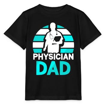 Docteur Père Médecine Médecin Profession médicale - T-shirt bio MINI CREATOR Stanley/Stella Enfant - noir - Devant - Mikhail (115cm)