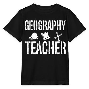 Professeur de géographie Géographie Profession de géographie - T-shirt bio MINI CREATOR Stanley/Stella Enfant - noir - Devant - Mikhail (115cm)