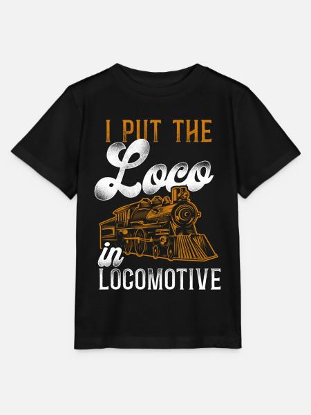 Steam Train Driver Trainspotting - Stanley/Stella Kinder T-Shirt MINI CREATOR - Schwarz