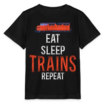 Conducteur de train diesel de marchandises - T-shirt bio MINI CREATOR Stanley/Stella Enfant - noir - Devant - Mikhail (115cm)