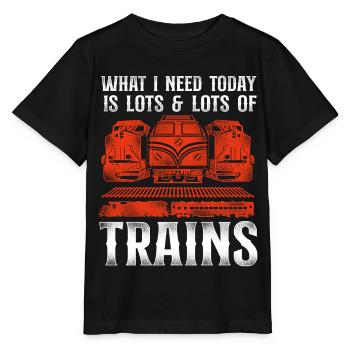 Conducteur de train diesel de marchandises - T-shirt bio MINI CREATOR Stanley/Stella Enfant - noir - Devant - Mikhail (115cm)