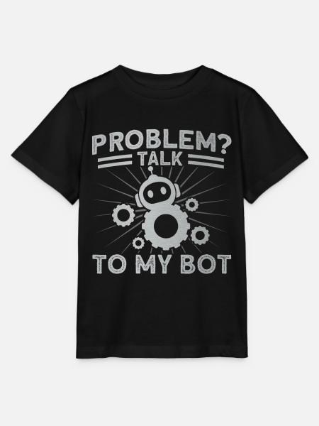 Roboter Robotik Ingenieur Kostüm Roboter - Stanley/Stella Kinder T-Shirt MINI CREATOR - Schwarz