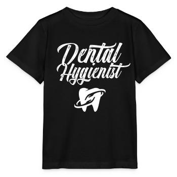 Hygiénistes dentaires Équipe d’hygiène dentaire Dentiste - T-shirt bio MINI CREATOR Stanley/Stella Enfant - noir - Devant - Mikhail (115cm)