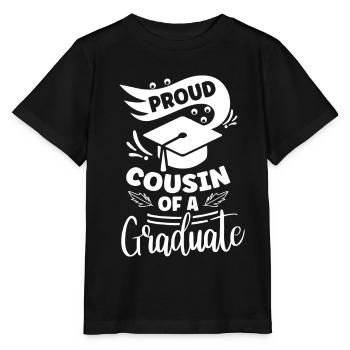 Fier cousin d’un diplômé diplômé - T-shirt bio MINI CREATOR Stanley/Stella Enfant - noir - Devant - Mikhail (115cm)