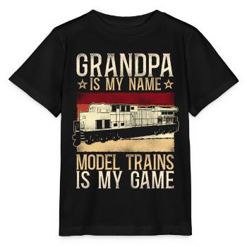 Conducteur de train diesel de marchandises - T-shirt bio MINI CREATOR Stanley/Stella Enfant - noir - Devant - Mikhail (115cm)