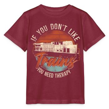 Conducteur de train diesel de marchandises - T-shirt bio MINI CREATOR Stanley/Stella Enfant - bordeaux - Devant - Kain (125cm)
