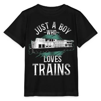 Conducteur de train diesel de marchandises - T-shirt bio MINI CREATOR Stanley/Stella Enfant - noir - Devant - Mikhail (115cm)
