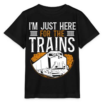 Conducteur de train diesel de marchandises - T-shirt bio MINI CREATOR Stanley/Stella Enfant - noir - Devant - Mikhail (115cm)