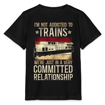 Conducteur de train diesel de marchandises - T-shirt bio MINI CREATOR Stanley/Stella Enfant - noir - Devant - Mikhail (115cm)