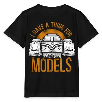 Conducteur de train diesel de marchandises - T-shirt bio MINI CREATOR Stanley/Stella Enfant - noir - Devant - Mikhail (115cm)