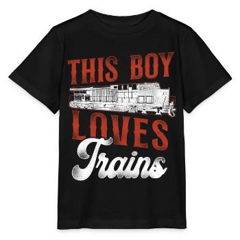 Conducteur de train diesel de marchandises - T-shirt bio MINI CREATOR Stanley/Stella Enfant - noir - Devant - Mikhail (115cm)