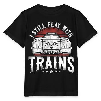 Conducteur de train diesel de marchandises - T-shirt bio MINI CREATOR Stanley/Stella Enfant - noir - Devant - Mikhail (115cm)