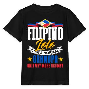 Philippines Drapeau philippin - T-shirt bio MINI CREATOR Stanley/Stella Enfant - noir - Devant - Mikhail (115cm)
