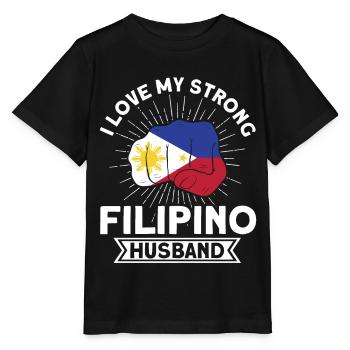 Philippines Drapeau philippin - T-shirt bio MINI CREATOR Stanley/Stella Enfant - noir - Devant - Mikhail (115cm)