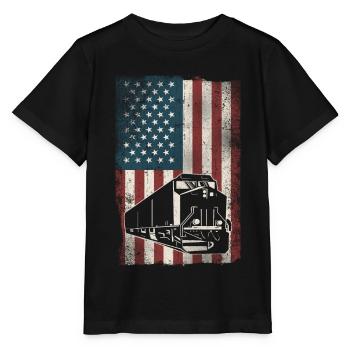 Conducteur de train diesel de marchandises - T-shirt bio MINI CREATOR Stanley/Stella Enfant - noir - Devant - Mikhail (115cm)